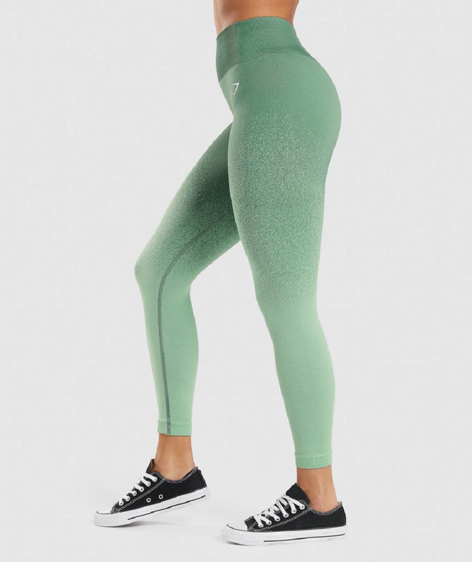 Leggins Gymshark Adapt Ombre Seamless Mujer Verde Verde Claro | CO 2894NWY